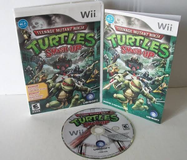 TEENAGE MUTANT NINJA TURTLES SMASH-UP NINTENDO WII ORIGINAL CIB
