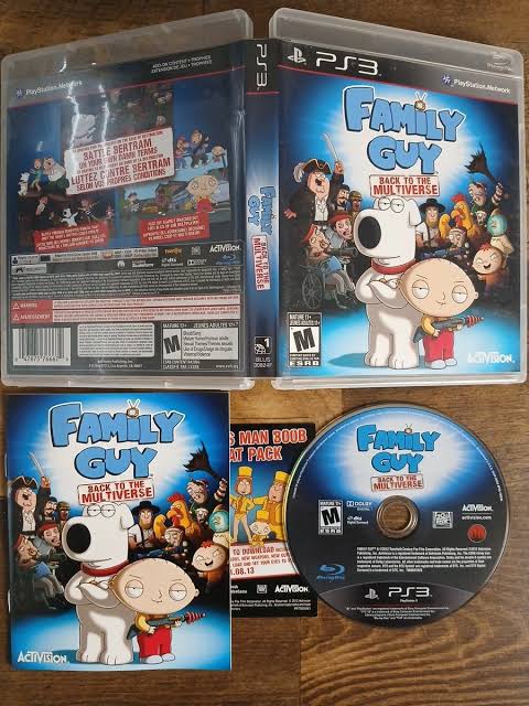 FAMILY GUY BACK TO THE MULTIVERSE PS3 CIB