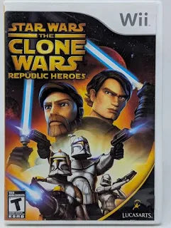STAR WARS THE CLONE WARS REPUBLIC HEROES NINTENDO WII ORIGINAL