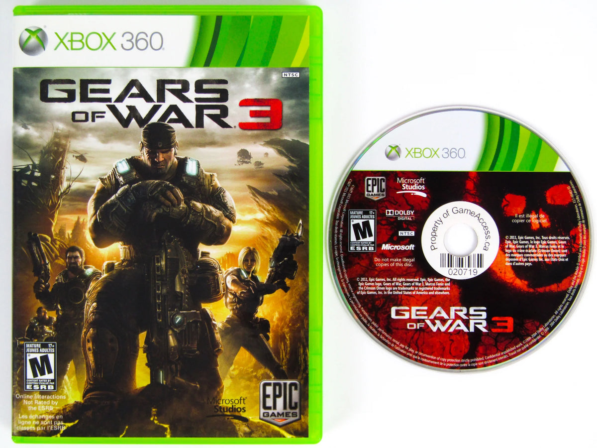 GEARS OF WAR 3 XBOX 360