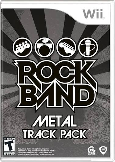 ROCK BAND TRACK PACK METAL NINTENDO WII ORIGINAL