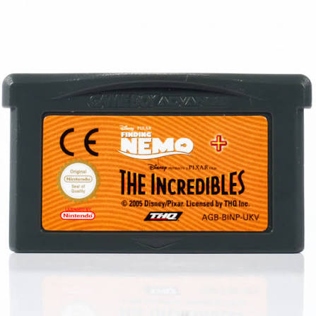 FINDING NEMO + THE INCREDIBLES GBA