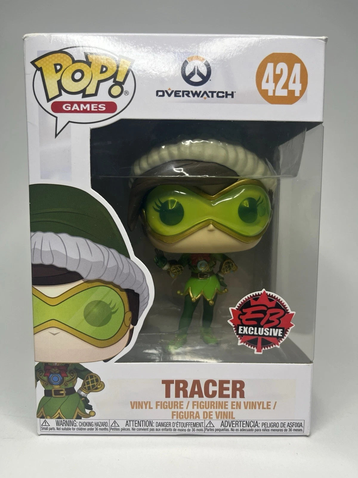 FUNKO POP GAMES OVERWATCH #424 TRACER ELF EB EXCLUSIVE