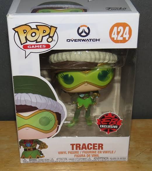 FUNKO POP GAMES OVERWATCH #424 TRACER ELF EB EXCLUSIVE