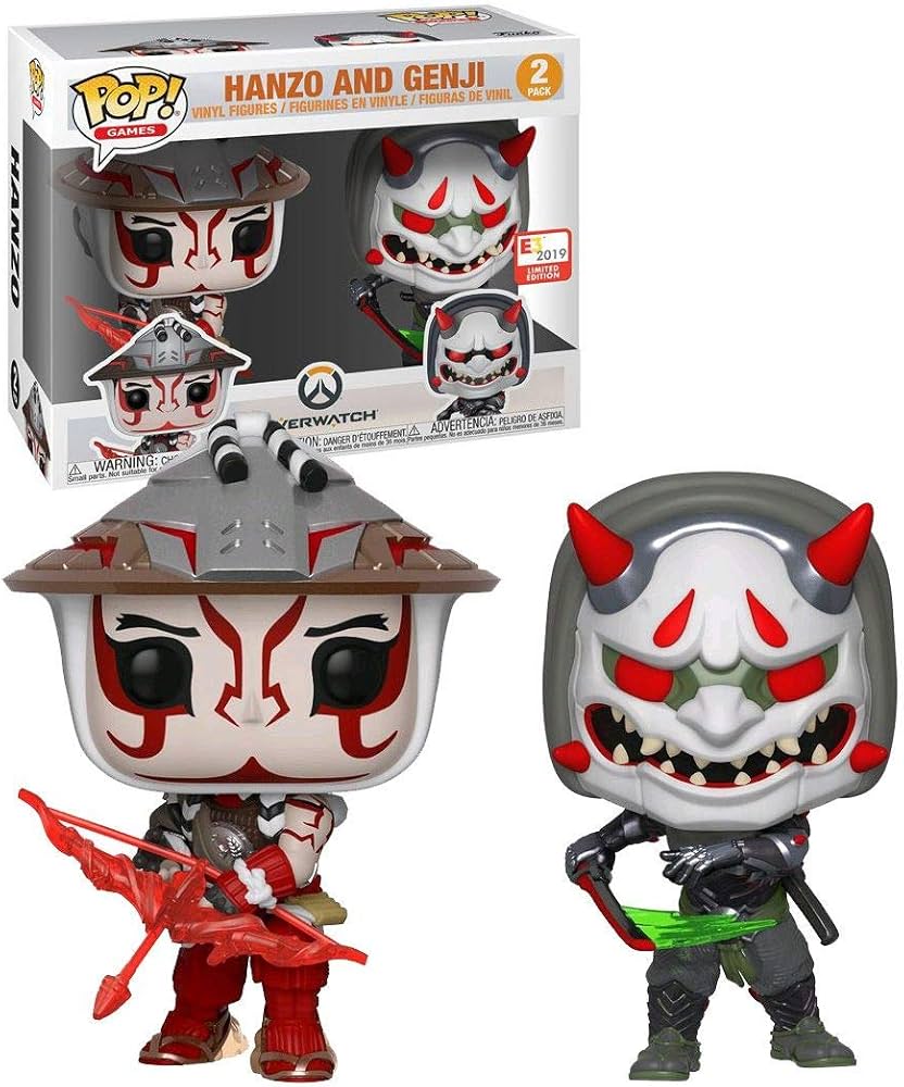 FUNKO POP GAMES OVERWATCH 2 PACK HANZO AND GENJI 2019 LIMITED EDITION