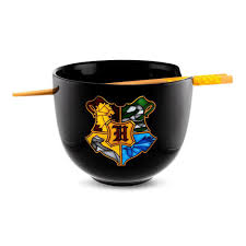 HARRY POTTER HOUSE CREST CERAMIC BOWL WITH CHOPSTICKS AUTRES