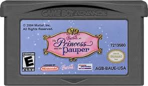 BARBIE PRINCESS AND THE PAUPER GBA