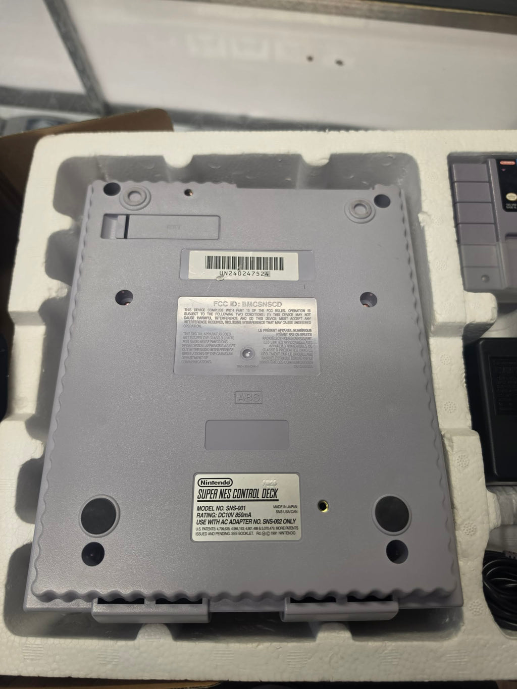 CONSOLES SUPER NINTENDO SUPERMARIO WORLD SET SNES CONSOLE CIB + JEU TESTÉ & FONCTIONNEL