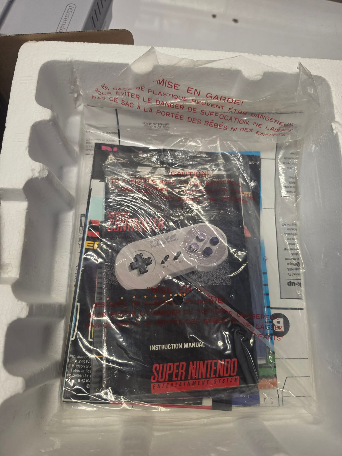 CONSOLES SUPER NINTENDO SUPERMARIO WORLD SET SNES CONSOLE CIB + JEU TESTÉ & FONCTIONNEL
