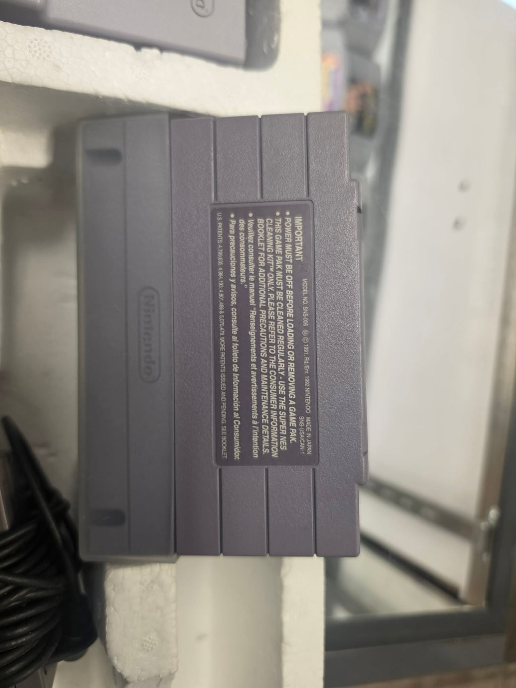 CONSOLES SUPER NINTENDO SUPERMARIO WORLD SET SNES CONSOLE CIB + JEU TESTÉ & FONCTIONNEL