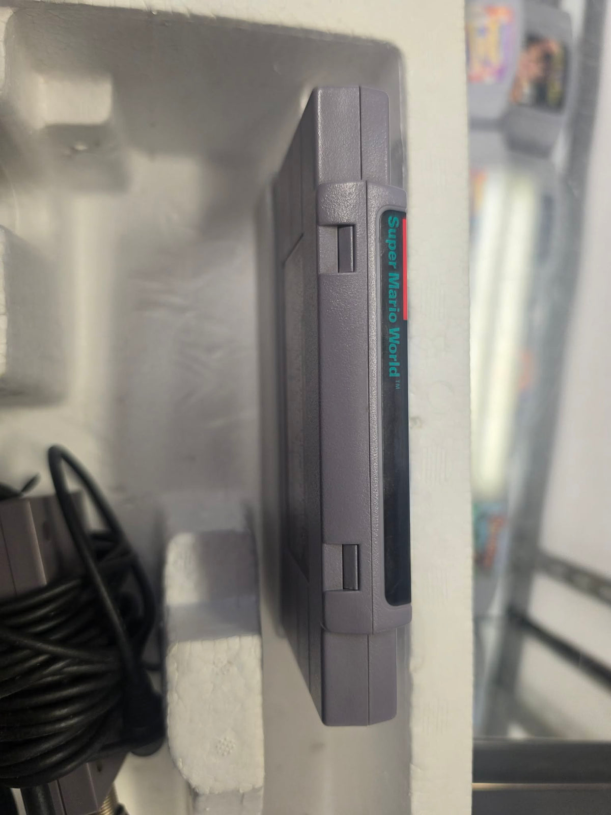 CONSOLES SUPER NINTENDO SUPERMARIO WORLD SET SNES CONSOLE CIB + JEU TESTÉ & FONCTIONNEL