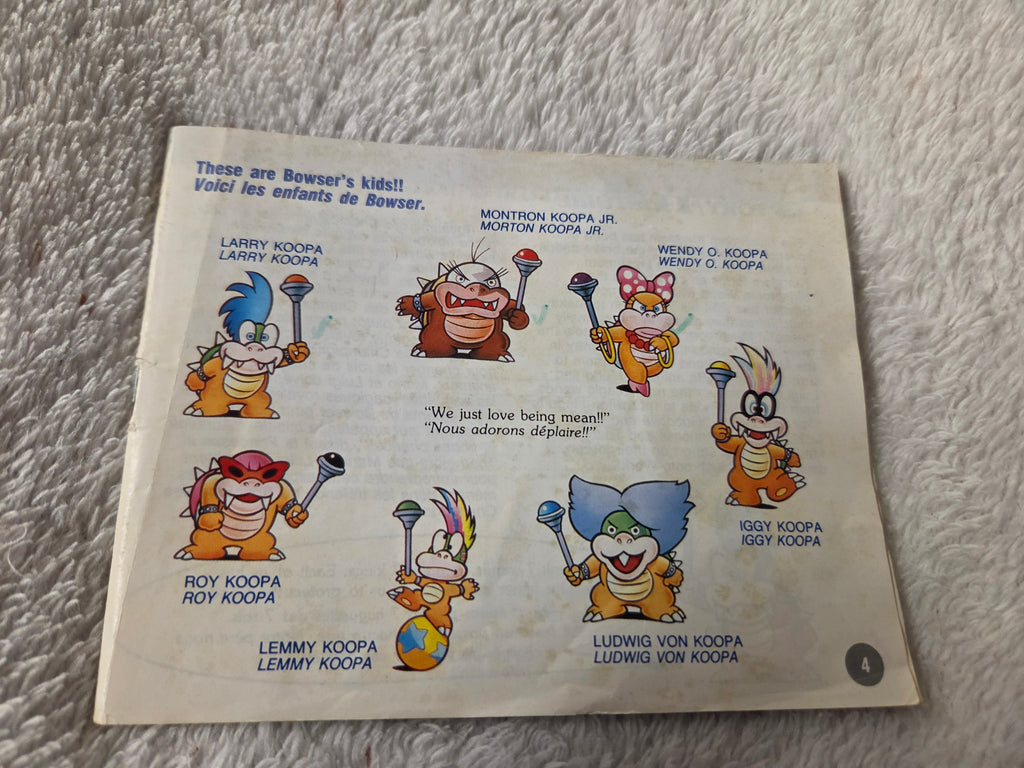 SUPER MARIO BROS. 3 NINTENDO NES BOÎTE SEULEMENT