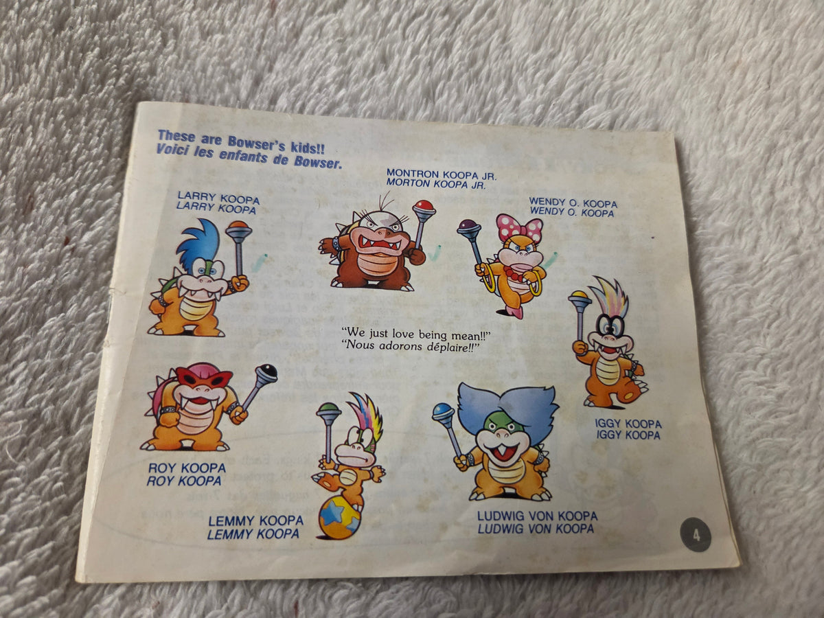 SUPER MARIO BROS. 3 NINTENDO NES BOÎTE SEULEMENT