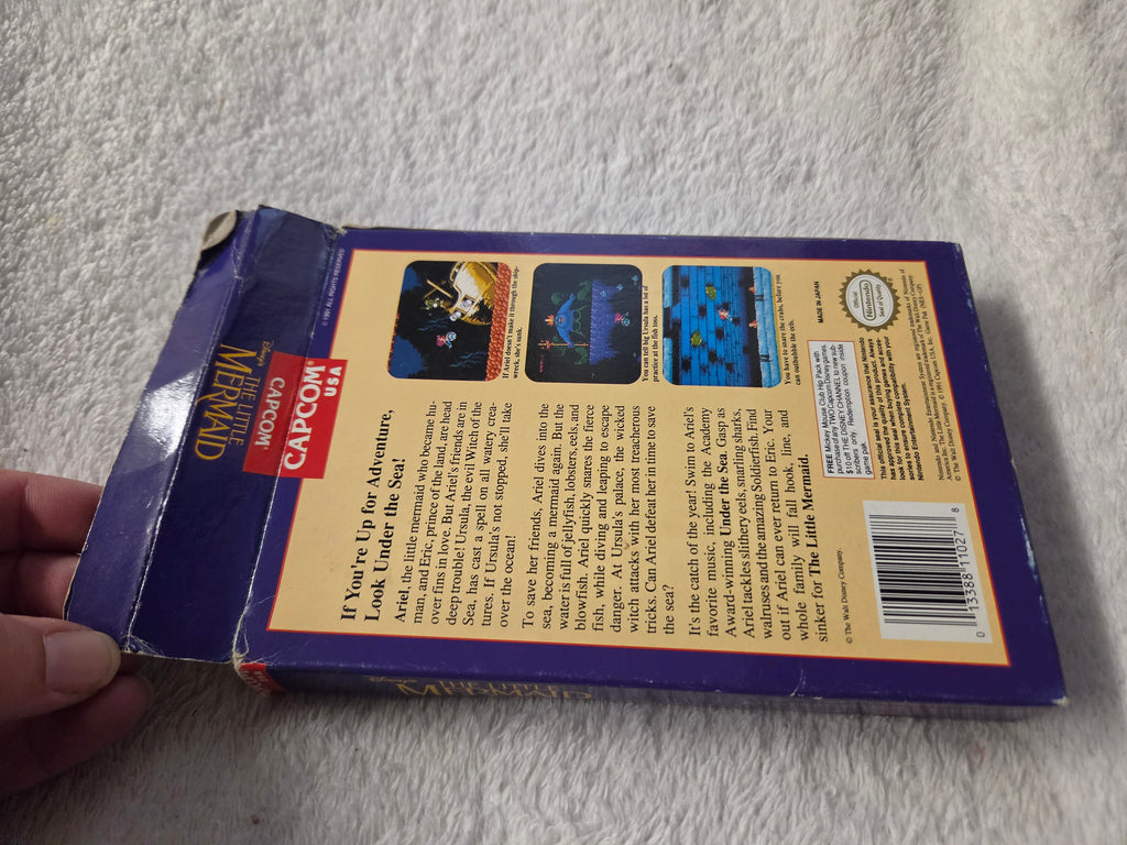 DISNEY'S THE LITTLE MERMAID NINTENDO NES BOÎTE SEULEMENT