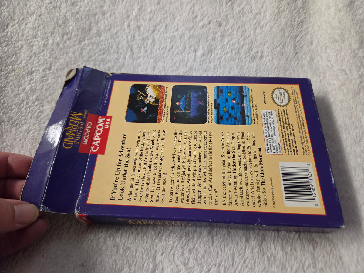 DISNEY'S THE LITTLE MERMAID NINTENDO NES BOÎTE SEULEMENT