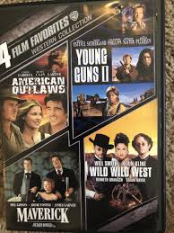 WESTERN COLLECTION 4 FILMS, AMERICAN OUTLAWS, YOUNG GUNS 2, MAVERICK, WILD WILD WES