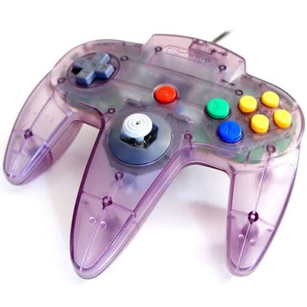 MANETTE N64 CLEAR PURPLE MANETTES
