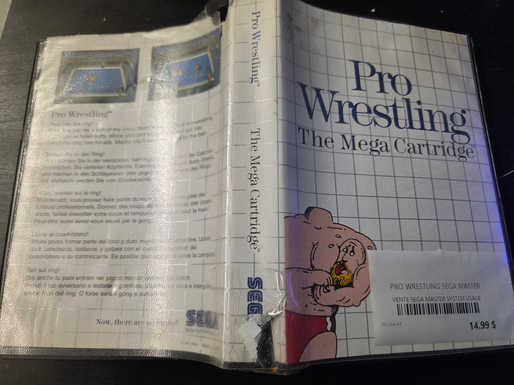 PRO WRESTLING THE MAGE CARTRIDGE MASTER SYSTEM