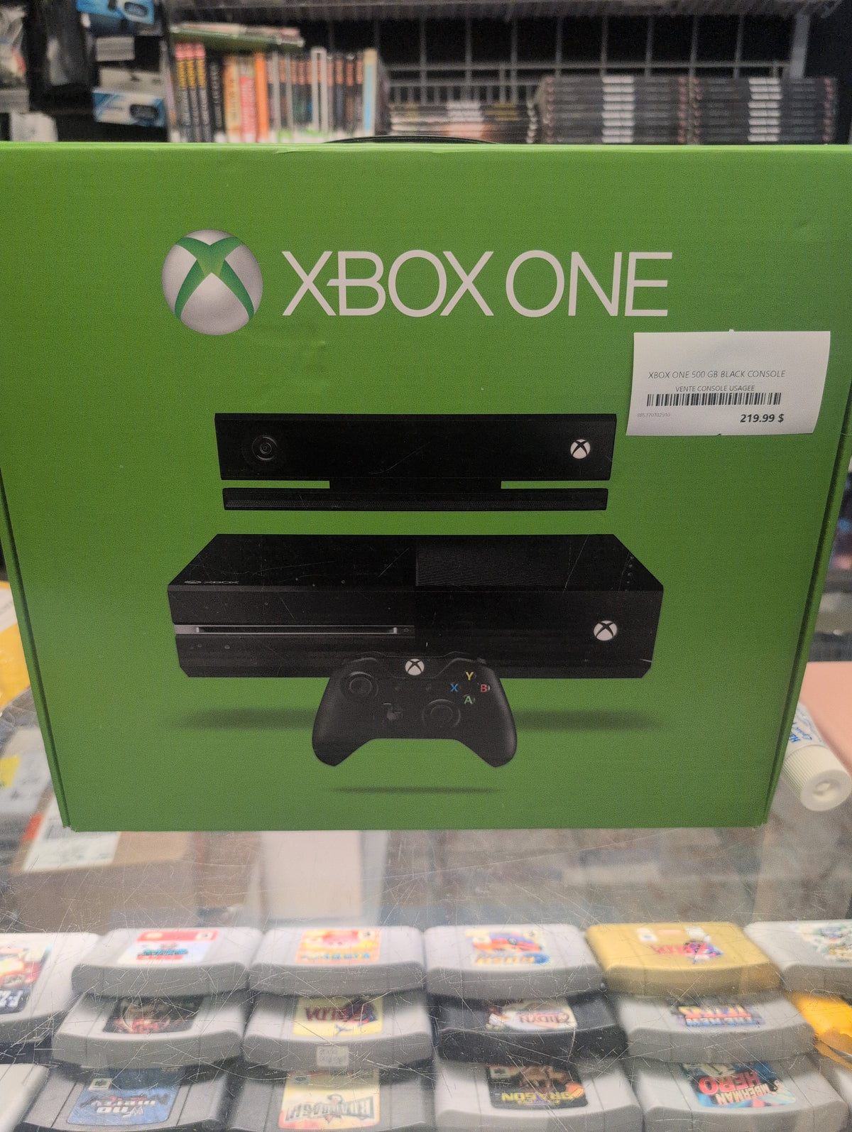 CONSOLE XBOX ONE 500 GB AVEC KINECT ET BOITE ORIGINALE BLACK CONSOLES
