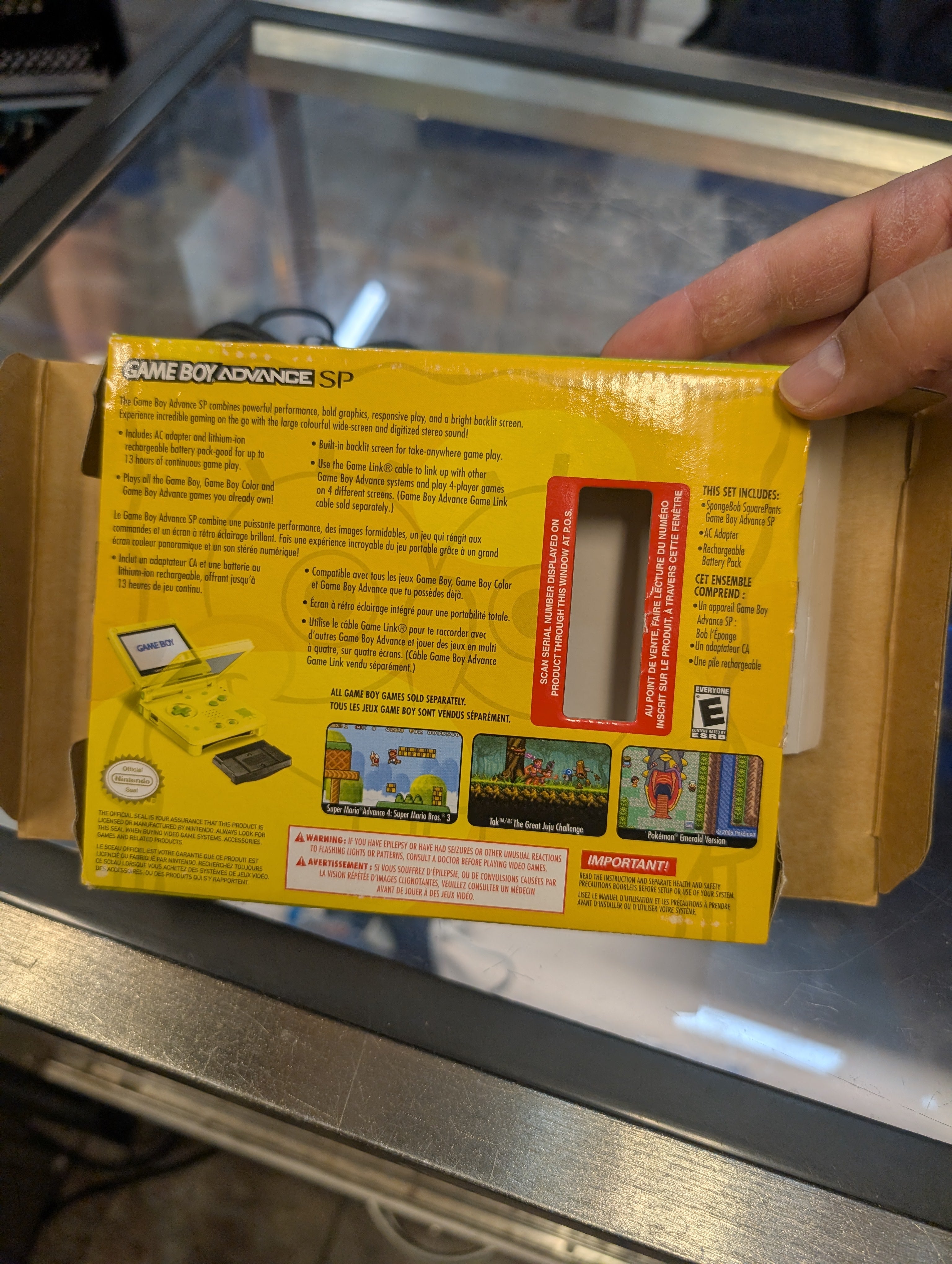 SpongeBob SquarePants Gameboy Advance SP AGS 101