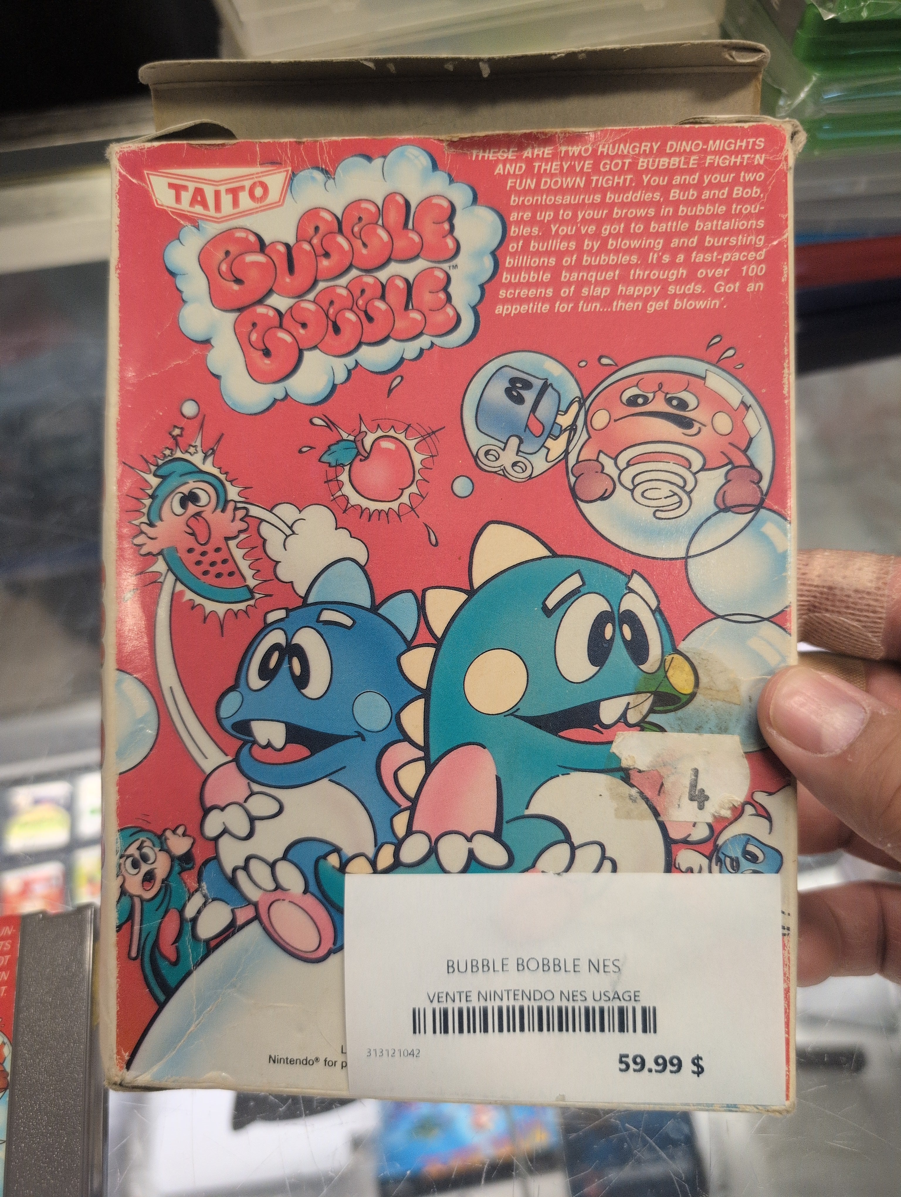 BUBBLE BUBBLE NINTENDO NES