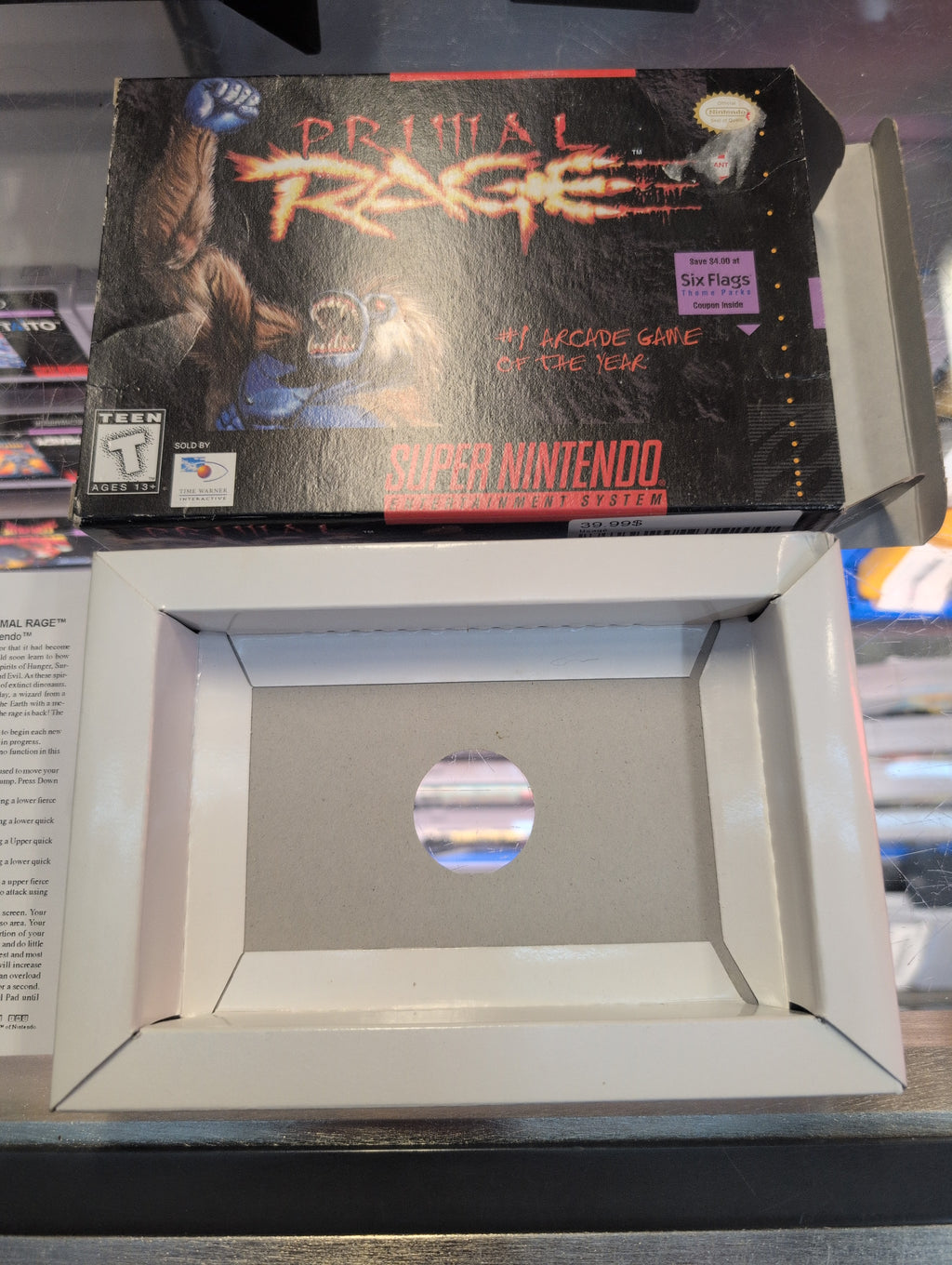 PRIMAL RAGE BOX ONLY NINTENDO SNES