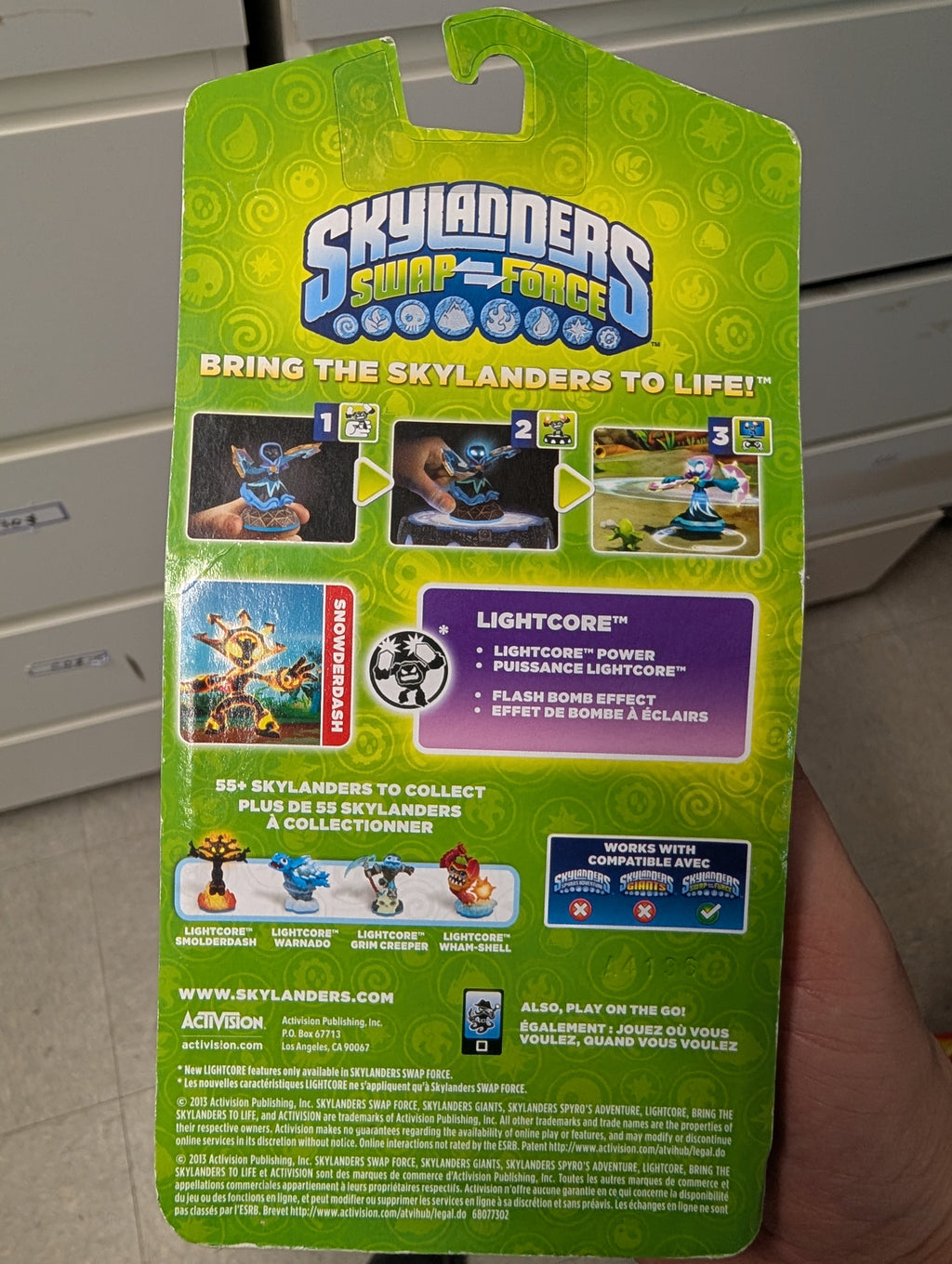 SKYLANDERS SWAP FORCE LIGHTCORE  SNOWDERDASH LIGHTS UP