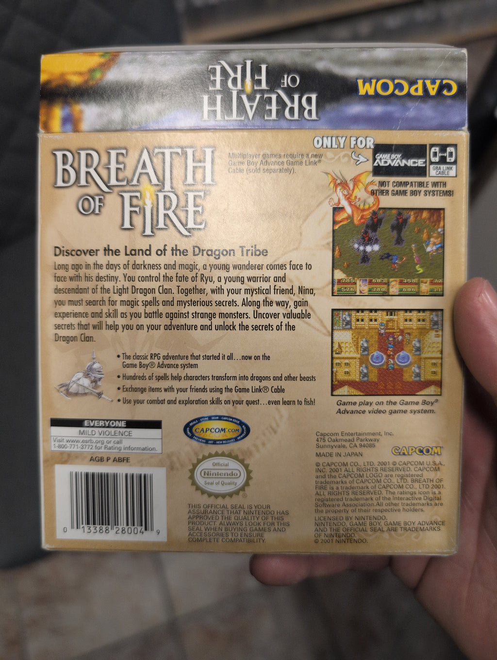 BREATH OF FIRE GBA CIB