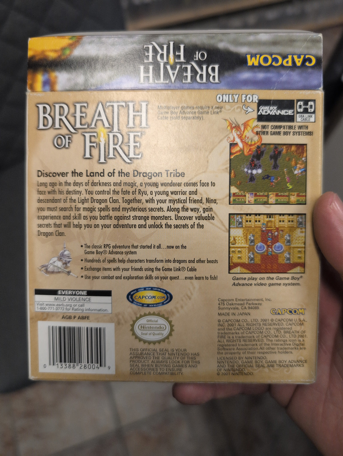 BREATH OF FIRE GBA CIB