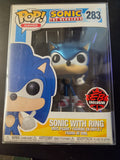 FUNKO POP GAMES SONIC THE HEDGEHOG #283 SONIC WITH RING EB EXCLUSIVE
