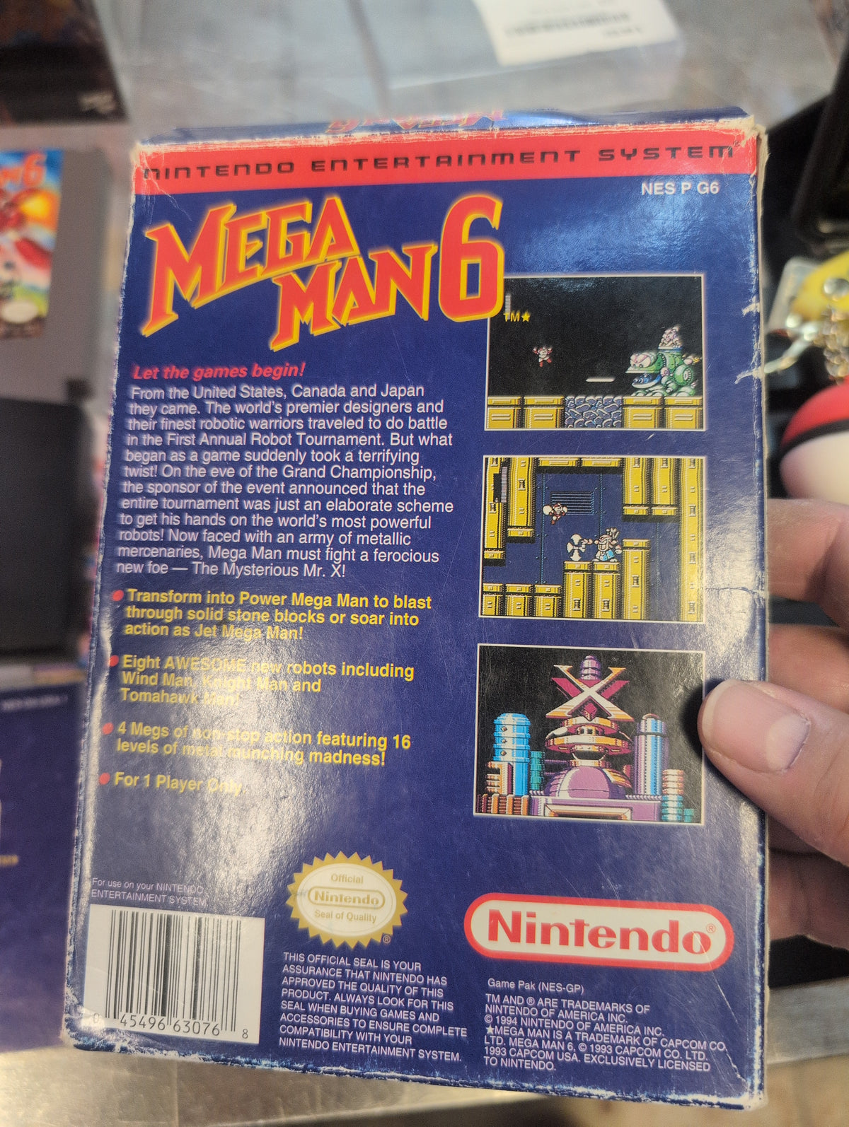 MEGA MAN 6 NINTENDO NES CIB