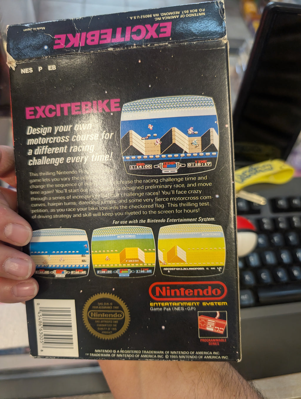 EXCITEBIKE NINTENDO NES CIB