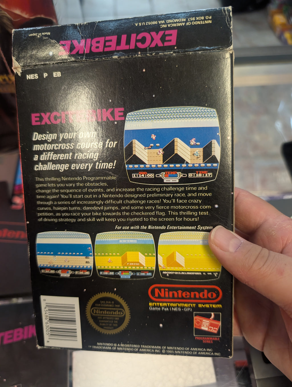 EXCITEBIKE NINTENDO NES CIB