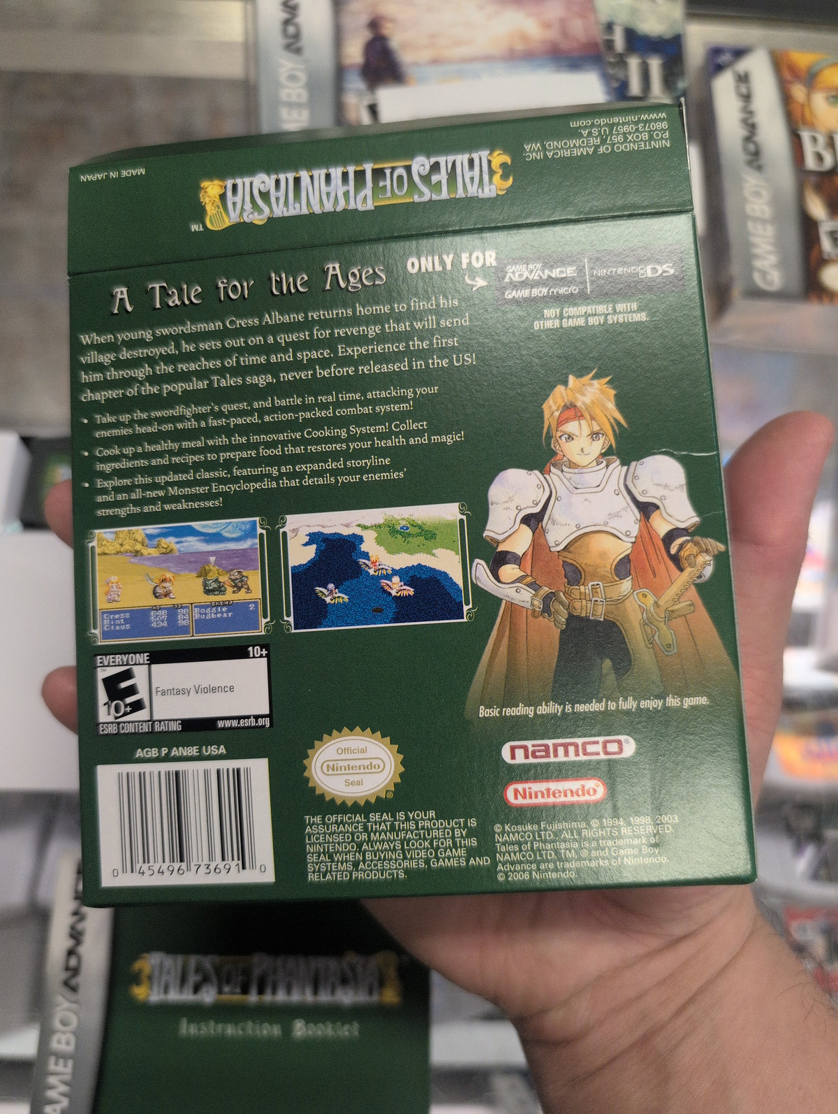 TALES OF PHANTASIA GBA CIB