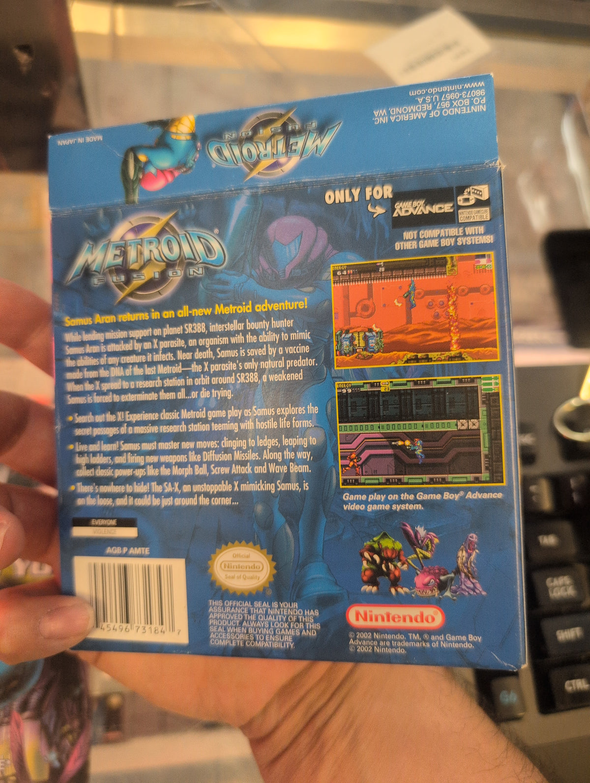 METROID FUSION GBA CIB
