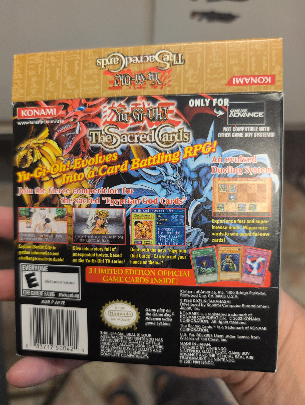 YU-GI-OH! THE SACRED CARDS GBA CIB