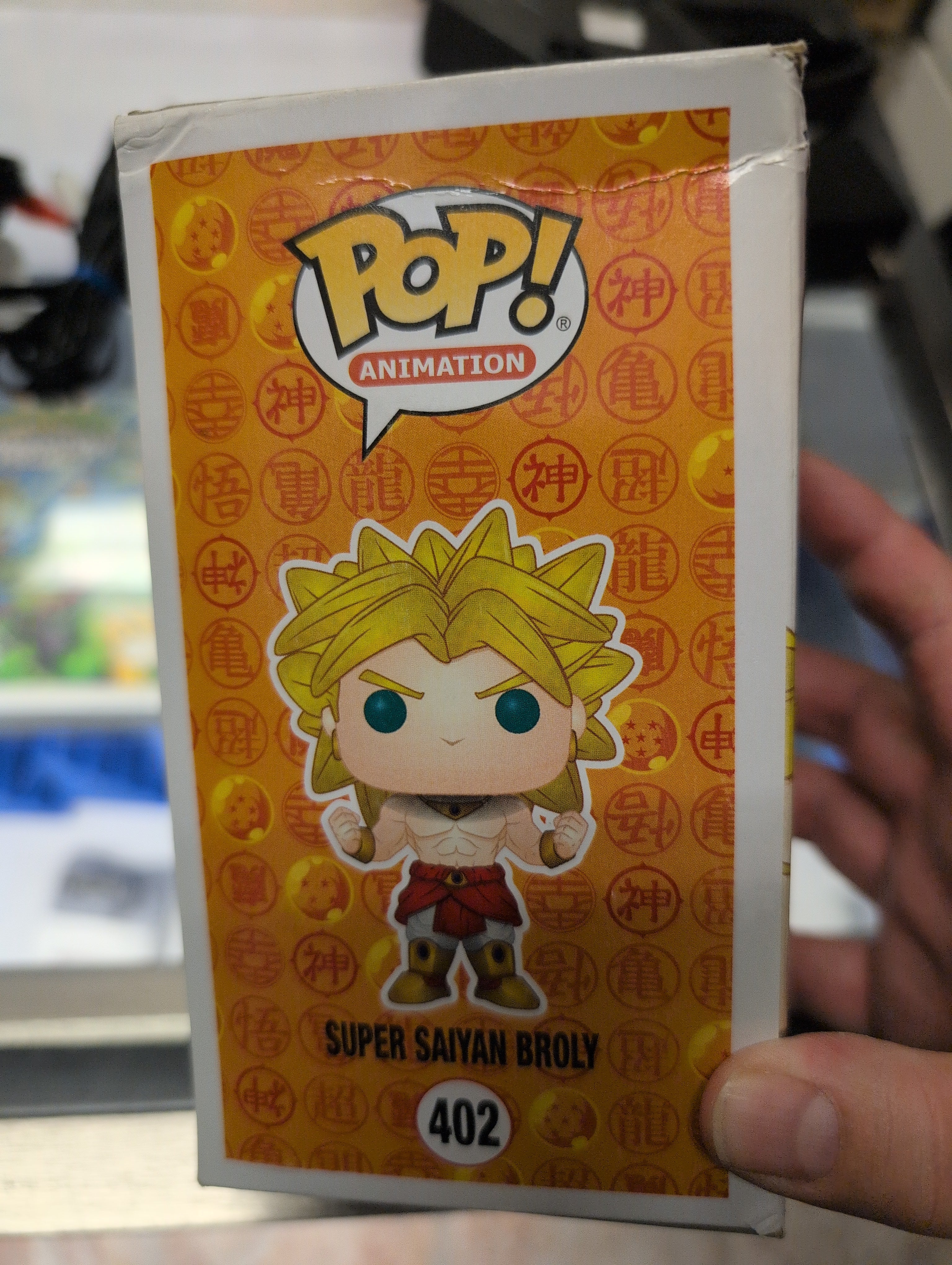 DRAGON BALL Z SUPER SAIYAN BROLY #402 2018 SUMMER CONVENTION LIMITED EDITION FUNKO POP DOMMAGED