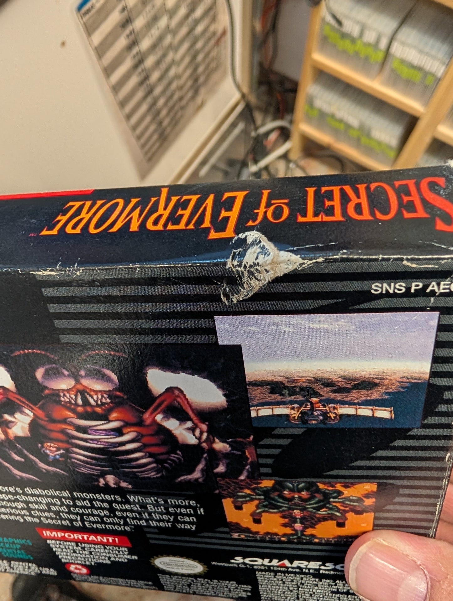 SECRET OF EVERMORE NINTENDO SNES CIB