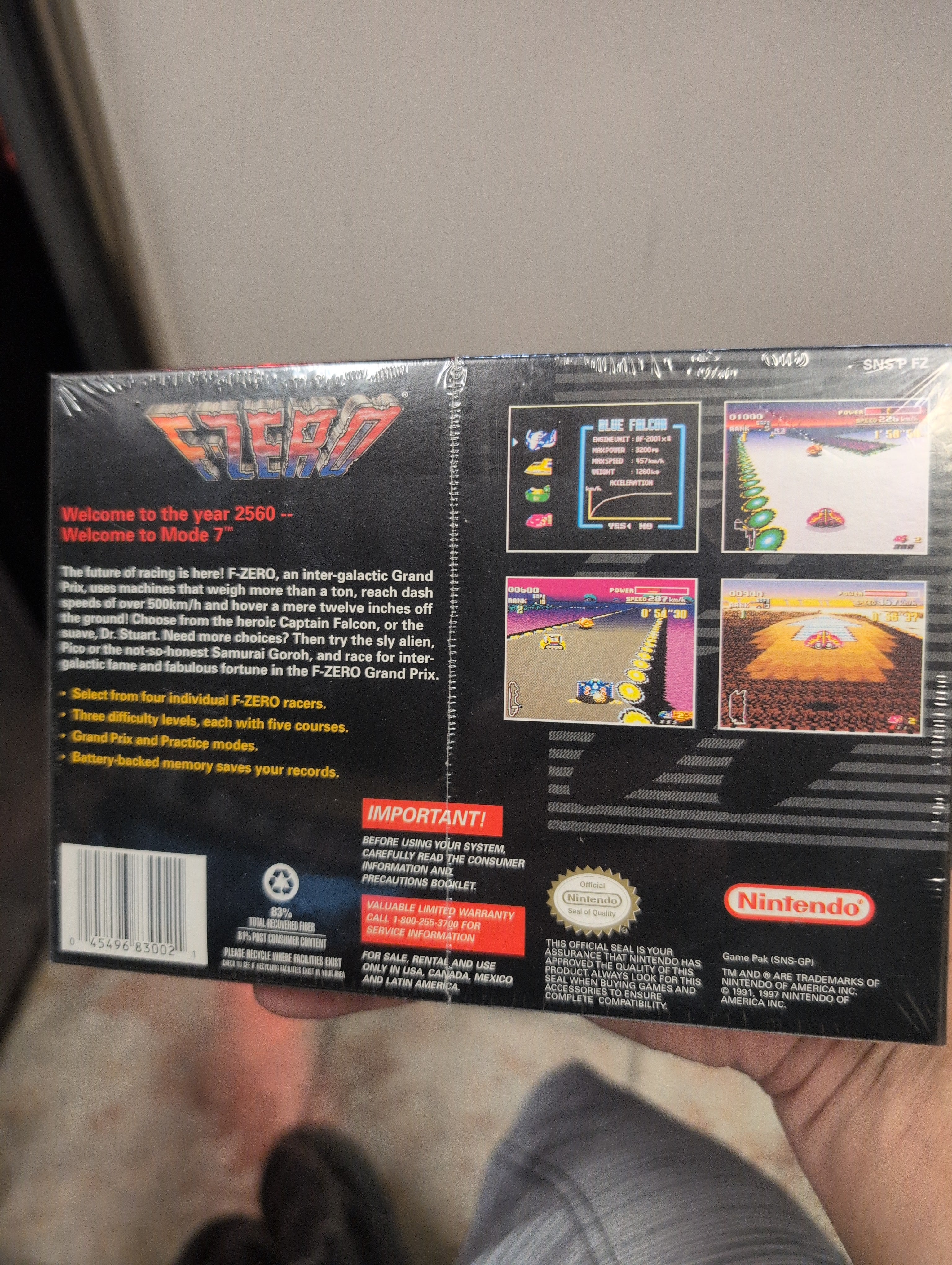 F-ZERO CIB NINTENDO SNES