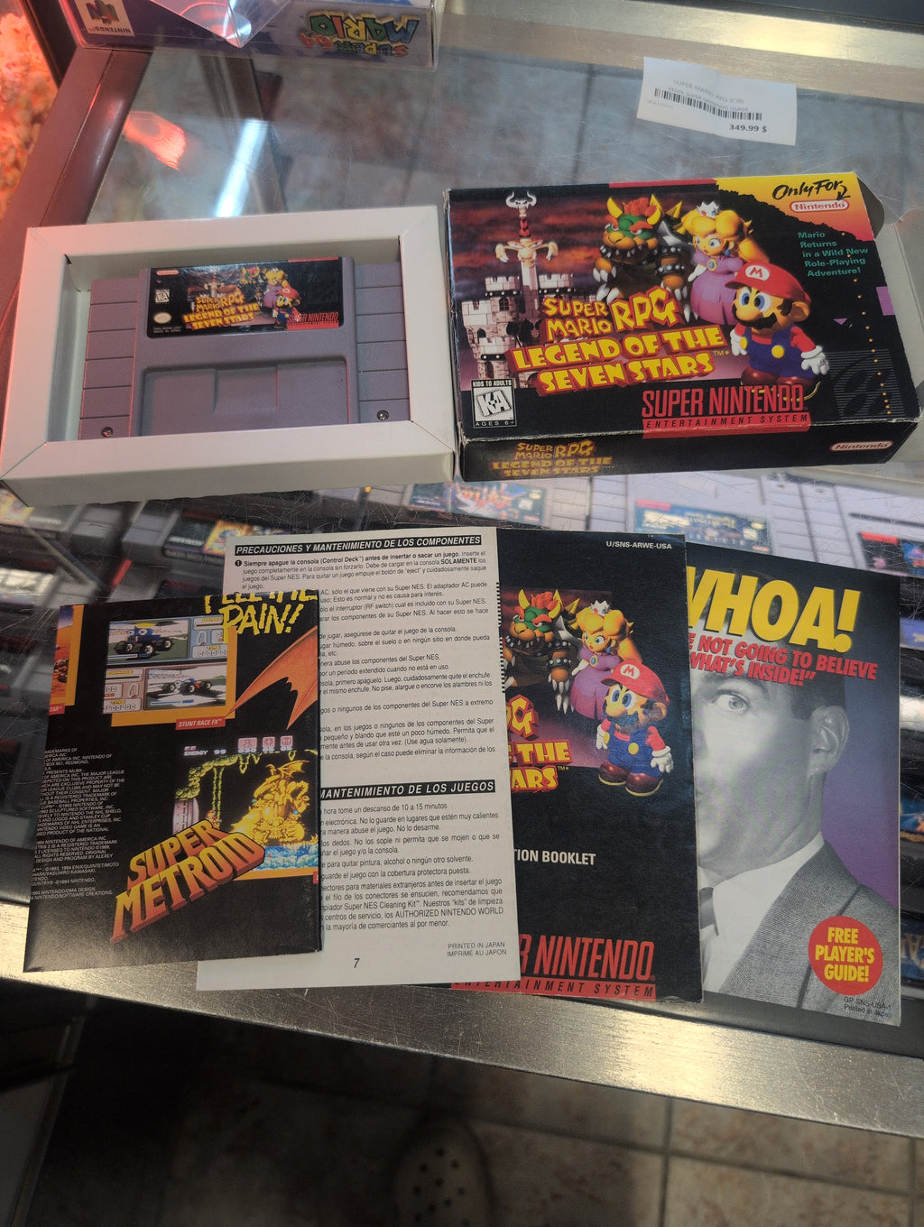 SUPER MARIO RPG LEGEND OF THE SEVEN STARS NINTENDO SNES CIB